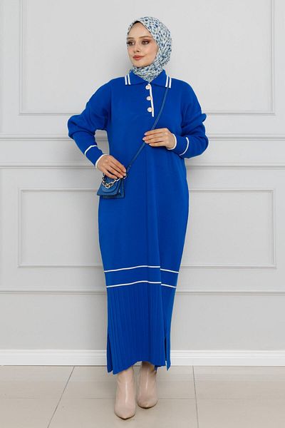 Sevitli Rochie tricotată Saks Blue Polo cu decolteu
