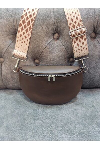 Dein DasLeder Hakiki Deri Kahverengi Çapraz Çanta (Bel ve Omuz Çantası)
