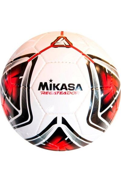 MIKASA كرة قدم من العشب الصناعي مخيطة يدويًا Regateador5-r باللون الأبيض والأحمر
