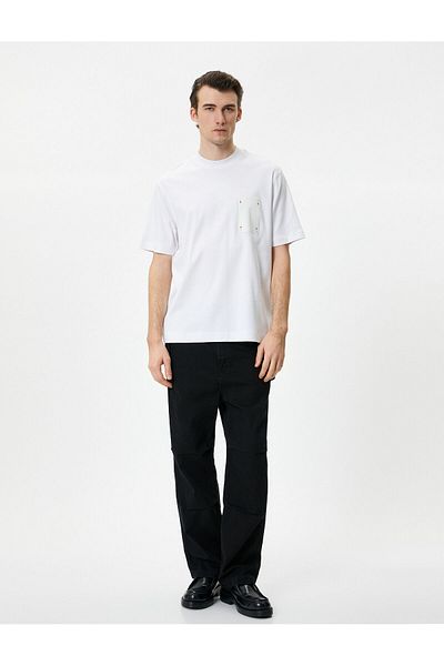 Koton Oversize T-Shirt Heart Printed Crew Neck κοντό μανίκι