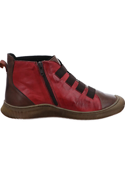 İNZE AYAKKABI Kırmızı & Kahverengi HAKİKİ DERİ BOT - MODEL ADI: Spinel
