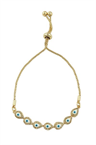 Çlk Accessories Elevator Drop Evil Eye Bead Bracelet TrBracelet70387