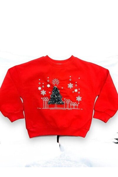 Çikoby Новогодишна тематична блуза с дърво мотив за момичета