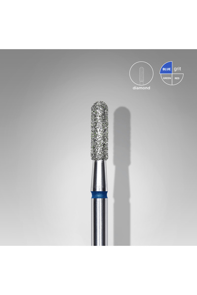 STALEKS Elmas Yuvarlanmış Silindir Freze, Mavi, Çap 2,3 mm, Çalışma Kısmı 8 mm