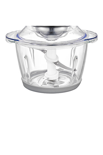 DOTS Electric Glass Chopper, 1.2L Glass Bowl 400W Cp-G02, Silver - 400 Watt - Silver