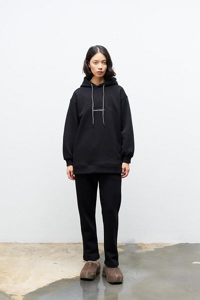 Basicpark Set supradimensionat cu glugă, cu glugă, cu broderie, cu fleece în interior