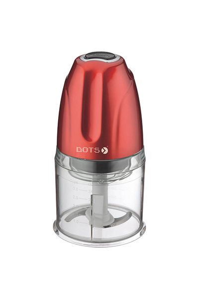 DOTS Double Blades Electric Chopper 0.5 Liter - 300 Watt - Red