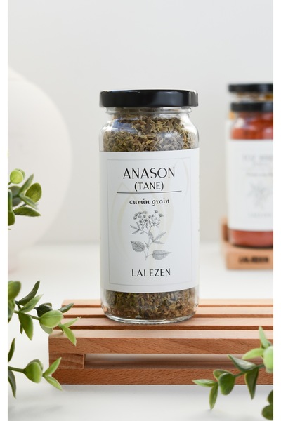 LALEZEN Anason Tohumu - Tane Anoson - Anason Çayı 100 Gr ( cam kavanoz)
