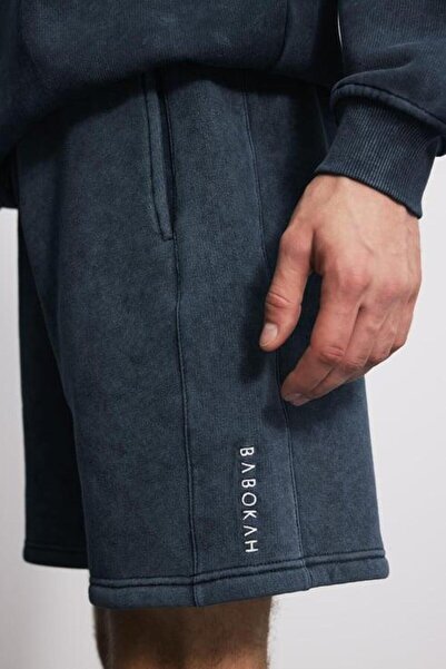 BABOKAH Eskitme Efektli Comfort Fit Şort