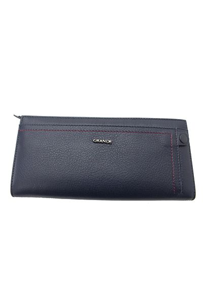Grande Gd 2713-l Dark Blue Genuine Leather Wallet - Card Holder Design