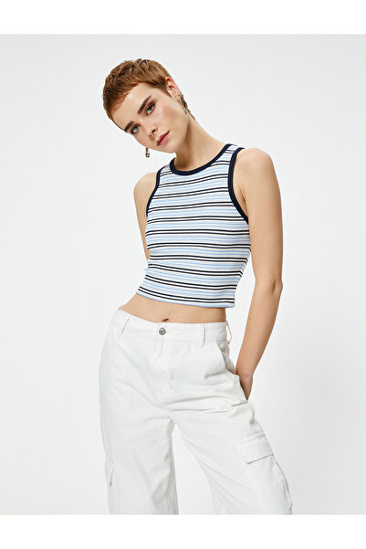 Koton Crop Atlet Slim Fit Ribanalı