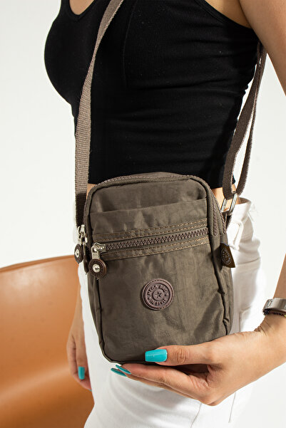 MEGA BAG Unisex M 227 Crinkle Fabric - Small Shoulder Bag, Phone Holder