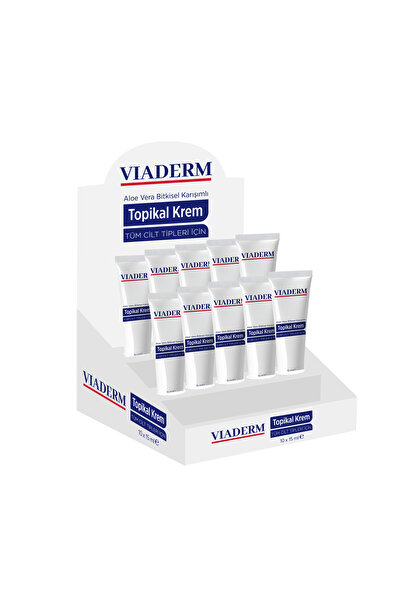 viaderm Anestezi Etkili Botoks Dolgu Lazer Epilasyon Dövme Mikroblading Ağda Öncesi Topikal Krem 15ml 10'lu