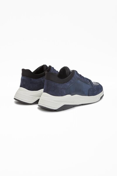 İmza Темно-синій 100% шкіра Analin шнуровані повсякденні черевики 1033240162