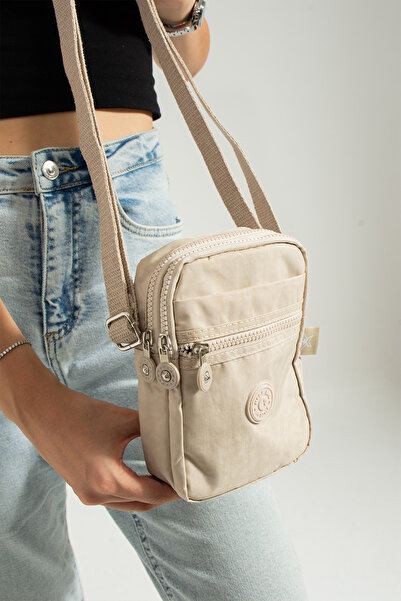 MEGA BAG Unisex M 227 Crinkle Fabric - Small Shoulder Bag, Phone Holder