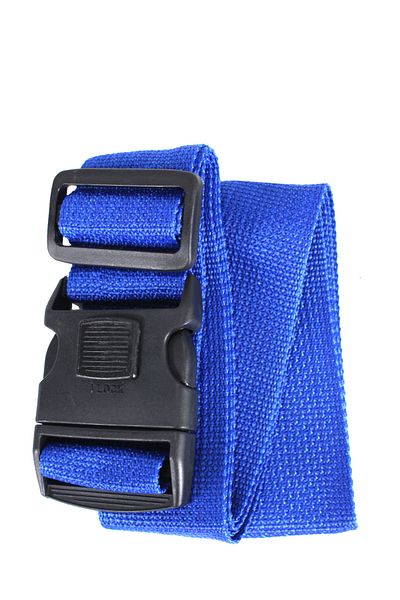 Metropolitan Luggage Suitcase Bag Safety Belt-Sax, Locked, 4 Pieces