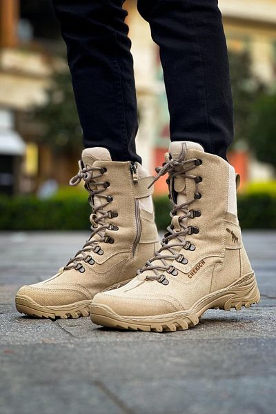 Chekich White / Yellow Arrow Men's Boots