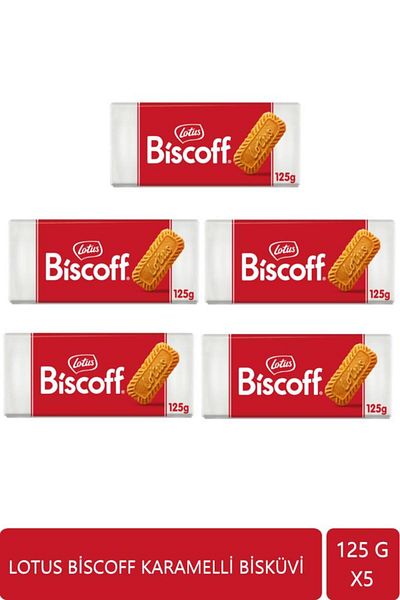 Lotus Advantage Biscuit Package - 5 Pieces of 125 g Biscoff