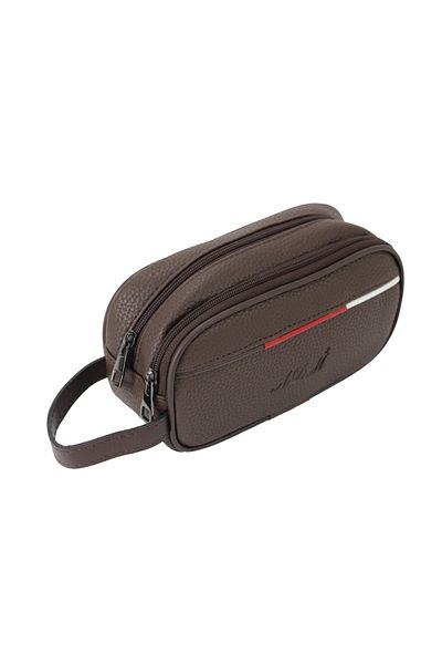 ADM Tommy Faux Leather Shaving Travel Bag, Handbag