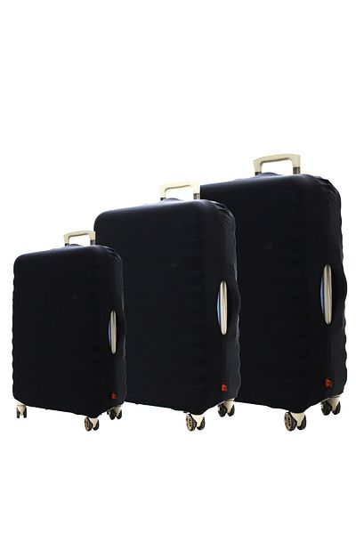 MY SARACİYE My Wardrobe Luggage Cover, Suitcase Cover Large, Medium, Cabin Size Cover Set, Black