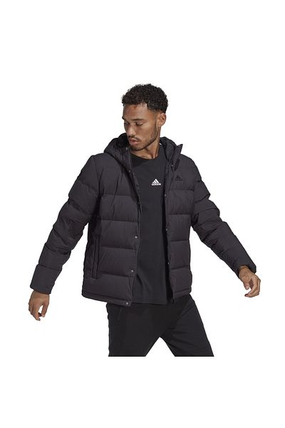 adidas Men's Helionic Hooded down Coat Black Coat Hn5640