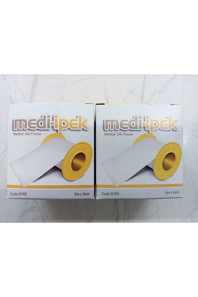 Mediipek Medi-Silk Medical Silk Flaster 5Cmx5M Roll X2 Pcs