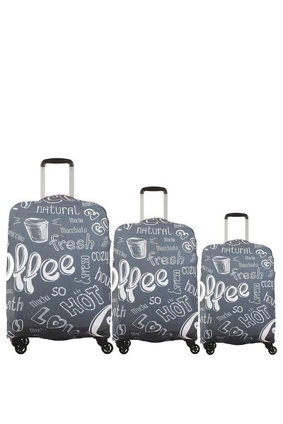 MY SARACİYE Large and Medium Size Saddle Suitcase and Luggage Cover Set - Coffee 11