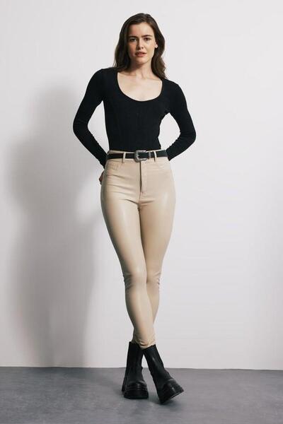 BABOKAH U Yaka Asit Yıkama Kuplu Body