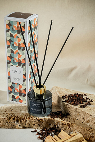 THE GROOVE Sandal 100 ml Silindir Çubuklu Oda Kokusu Parfümü Antrasit Mystère...