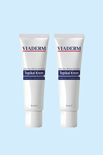 viaderm Anestezi Etkili Botoks Dolgu Lazer Epilasyon Dövme Mikroblading & Ağda Öncesi Topikal Krem 15ml 2'li