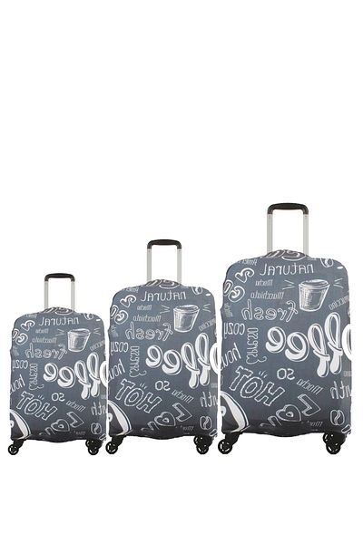 MY SARACİYE Large and Medium Size Saddle Suitcase and Luggage Cover Set - Coffee 11