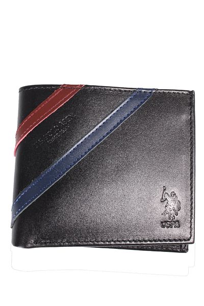 U.S. Polo Assn. 8403 U.S. Polo Assn. Мъжки портфейл от естествена кожа, картодържател