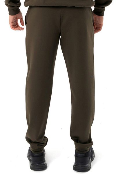 Escetic Ανδρικό αθλητικό παντελόνι Khaki 4 Seasons Doubleface υφασμάτινο Slimfit S0023