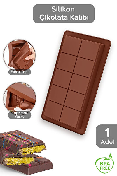 Meleni Home Φόρμα σοκολάτας 1 τεμαχίου Ντουμπάι - Φόρμα σιλικόνης για μεγάλη ταμπλέτα