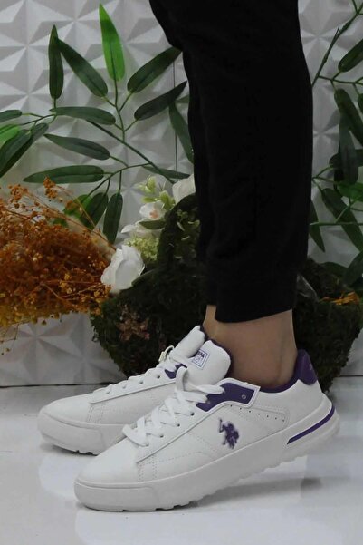 U.S. Polo Assn. U.S. Polo Assn. 4W MANGO WMN 4PR Kadın  Kırık Beyaz Sneaker