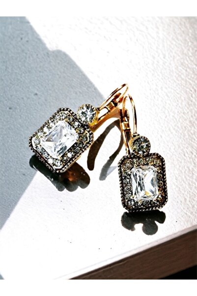 FAYRA ACCESSORIES Zirkon Taşlı Baget Küpe