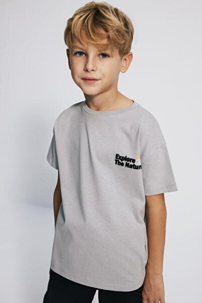 BABOKAH (Dječački) Vezena Teški dres Oversize kroj Pristaje T-shirt