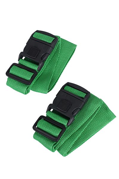 Metropolitan Green Safety Belt - Luggage Suitcase Bag, Locked, 2 Pieces