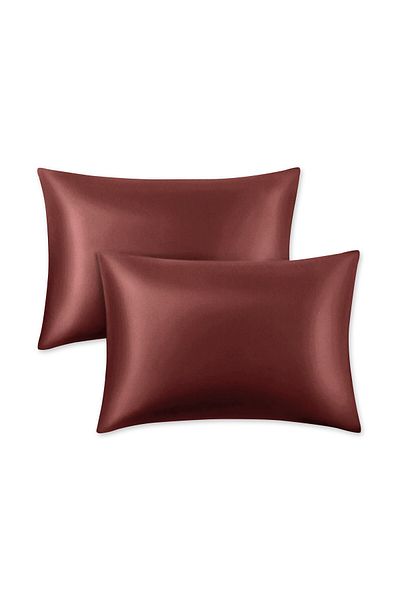 Evim Organic Cotton Satin Claret Red 2-Piece Pillowcase 50X70 cm