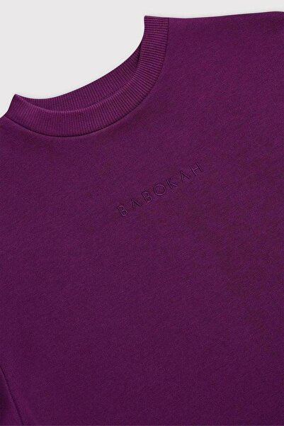 BABOKAH (KİDS GİRL) Bisiklet Yaka Şardonlu Sweatshirt