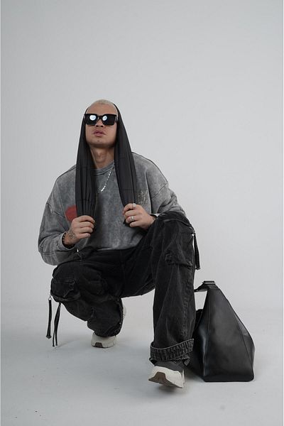 king brich Φούτερ Unisex με λαιμόκοψη μπροστά και πίσω με στάμπα που πλένεται