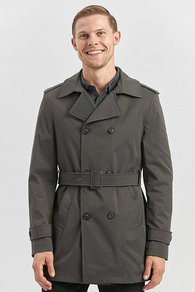 İmza Κλασικό παλτό Dark Anthracite Slim Fit - Μονό γιακά, Απλό Σχιστό, Πλήρης Φόδρα 1008245105