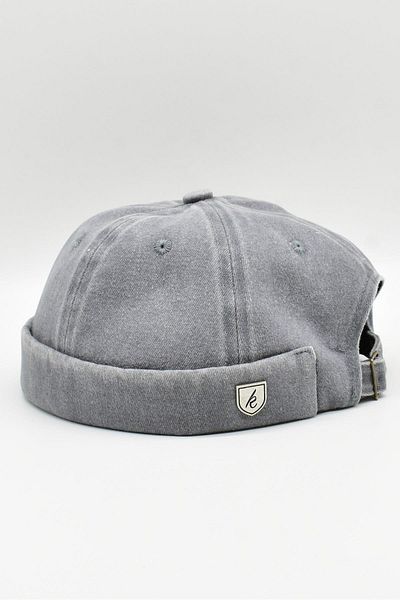 Külah Vintage Retro Gray Antique Cotton Cap Docker Hat