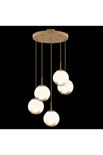 Apliqa Lustra HubRom, MIRSAD 4150-5Y-FR 40x80 cm 5xE27-60W Antiq