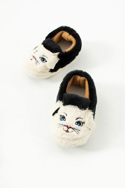 ALTUVATEKS Children's Cat Figure Slippers, Kindergarten Nursery Slippers, Non-Slip Base