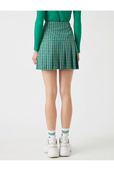 Koton Women's Green Pleated Skirt 2SAL70018IW