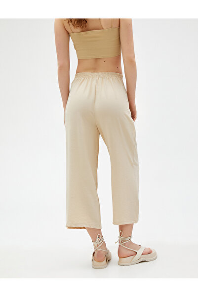 Koton Šipky s širokými nohavicemi s vysokým pasem