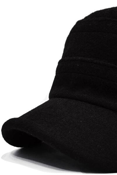 Külah Erkek Kışlık Yün Kep Fidel Castro Şapka-Siyah