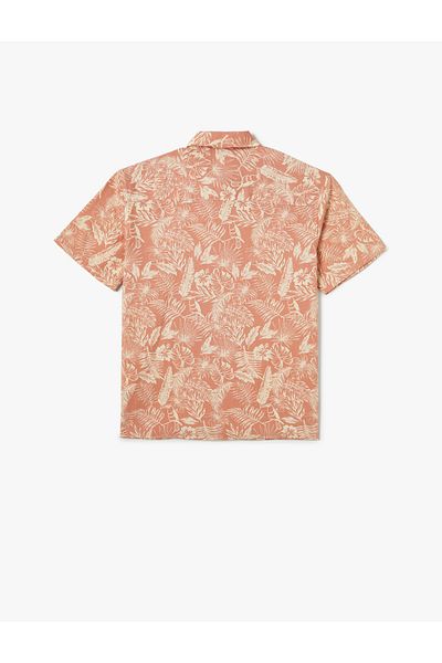 Koton Short Sleeve Shirt Buttoned Patterned Cotton