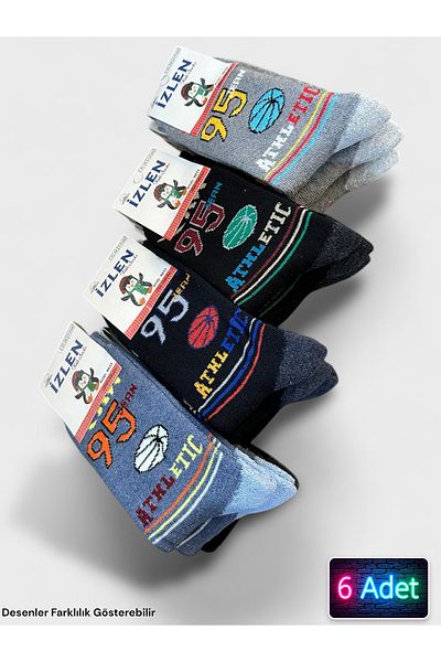 Katmirra 6 Pairs Boys' Winter Thick Thermal Towel Socks